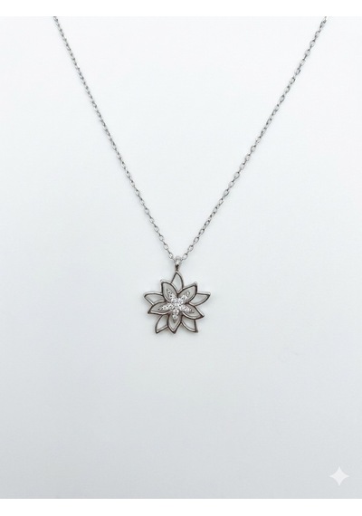 925 Ayar Gümüş Lotus Kolye