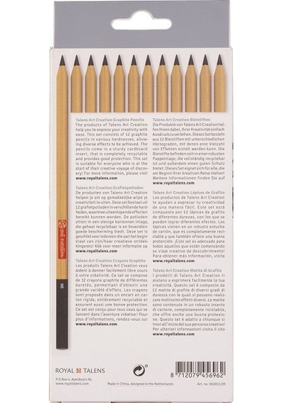 Talens 12 Lı Set Grafik Kalemi Rt9028112M