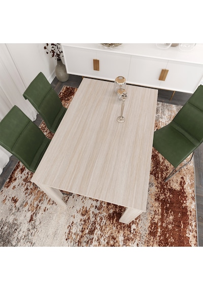 Pasific Home Single Mutfak Yemek Masası, 120 x80 cm, Dikdörtgen, Meşe