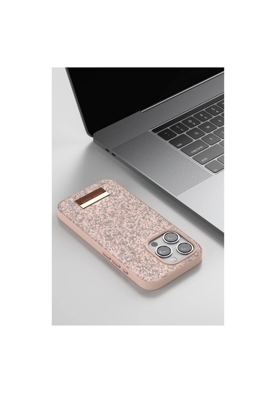Onegif Apple iPhone Uyumlu 15 Pro Max Bright Simli Kapak - Pembe İtdark17902