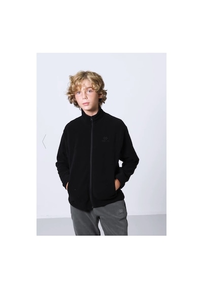 TOMMYLIFE Tommy Life Standart Fit Siyah Erkek Çocuk Polar Sweatshirt - 11223