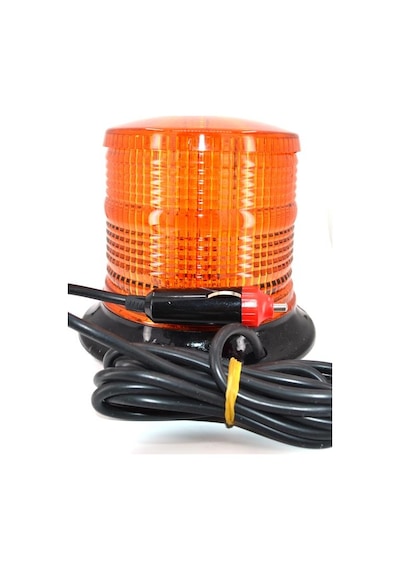 3 Mod 72 Led Çakar Döner Tepe Lamba Sarı 12v 24v Sabit - Seyyar Seyyar Mıknatıslı - Kablolu