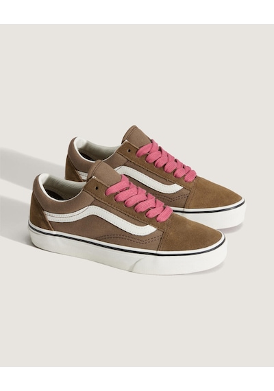 Tommy Hilfiger Old Skool Uniseks Kahverengi Spor Ayakkabı - Vn000d6w