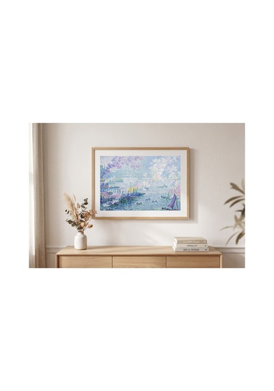 Modern Sanat Signac Rotterdam Limanı Çerçevesiz Poster 21x30 Cm A4 Tablo Modern Sanat Ekspresyonizm