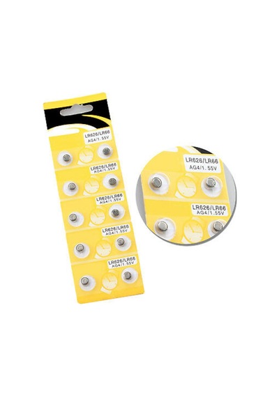 Saat Pili - Düğme  Pil 10Lu Paket Lr626-Lr66 Ag4-1.55V