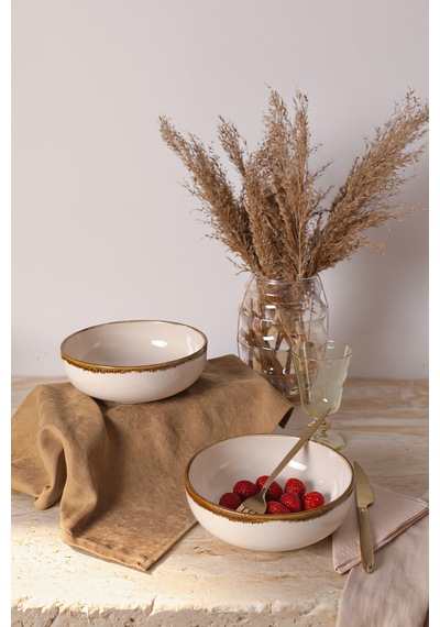 Keramika Straw Kera Salata Kasesi 18 Cm 2 Adet