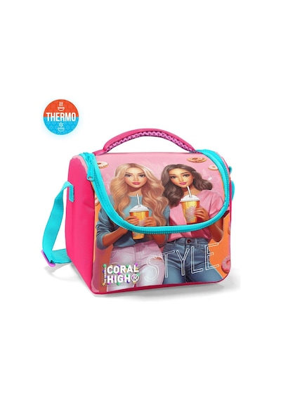 Coral High Kız Çocuk Termoslu Beslenme Çantası - Pembe Kırmızı Fashion Girl, Kız Çocuk Çok Renkli Coral High Kız Çocuk Termoslu Beslenme Çantası - Pembe Kırmızı Fashion Girl, Kız Çocuk Çok Renkli
