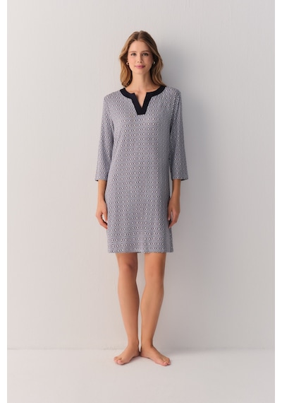 Suwen Modern Chic Günlük Elbise Sh27405613d348 Mavi