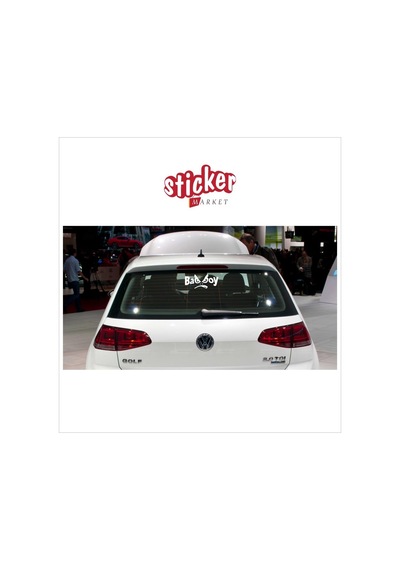 Badboy Beyaz Sticker