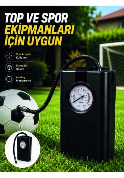 Çok Amaçlı Taşınabilir Hava Pompası Araç Bisiklet Top Lastik Şişi