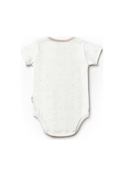 BabyCosy Organic Wear Bebek 3'lü Kısa Kol Body, %100 Organik Pamuk, Bebek Ve Yenidoğan Serisi -csy8121 Ekru