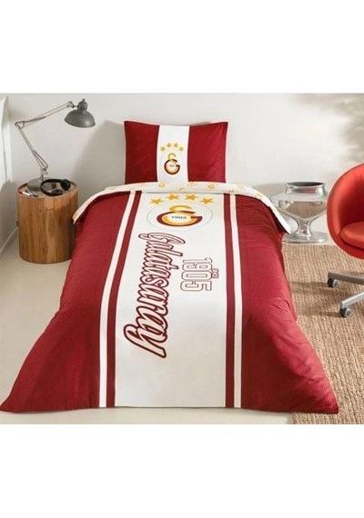 Taç Lisanslı Tek Kişilik Nevresim Takımı Galatasaray 1905 Glow Çok Renkli