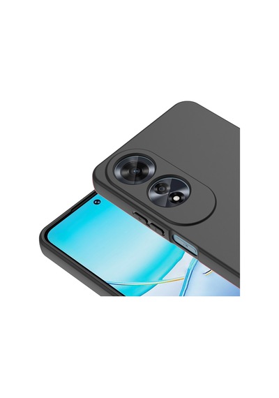 Oppo A60 Kılıf Yumuşak Silikon Kamera Korumalı Lansman Pazarplus Koyu Mor