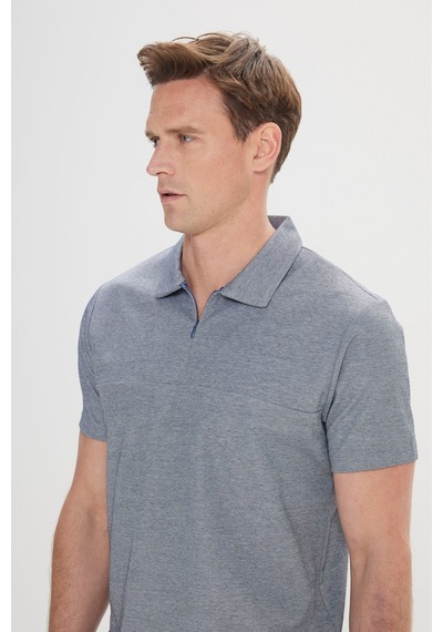 AC&Co / Altınyıldız Classics Erkek Lacı Slim Fit Dar Kesim Pamuklu Polo Yaka Tişört Lacı