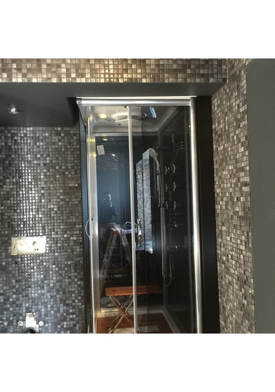 Elyise Duş Dikdörtgen Duş Üstü Kompakt Sistem 80 x 110 Beyaz
