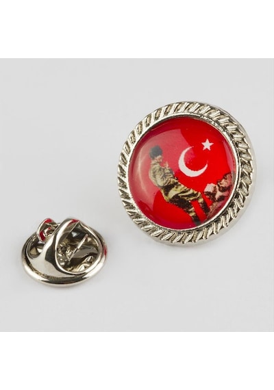 Flzdgnkr Ay Yıldız Yaka Rozet-gümüş Rengi Çok Renkli 88173280