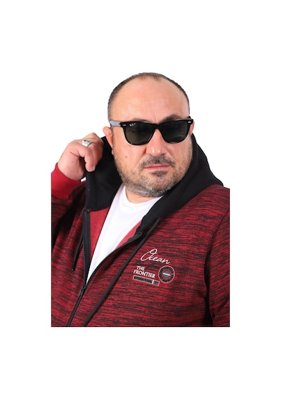 Moc Grande Mocgrande Büyük Beden Erkek Sweat The Frontier 22726 Bordo