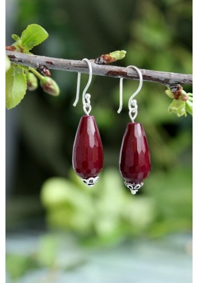 Stoneage Jewellery Küpe Gümüş Ceyt Doğal Taş Gümüş