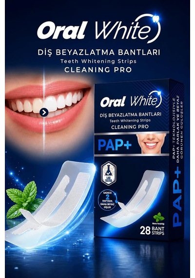 Cleaning Pro Pap+ Diş Beyazlatma Bantları 28 Adet