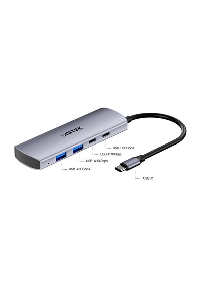 Unıtek Uhub Q4 4 Port 10gbps Usb-c Hub H1112dgy01