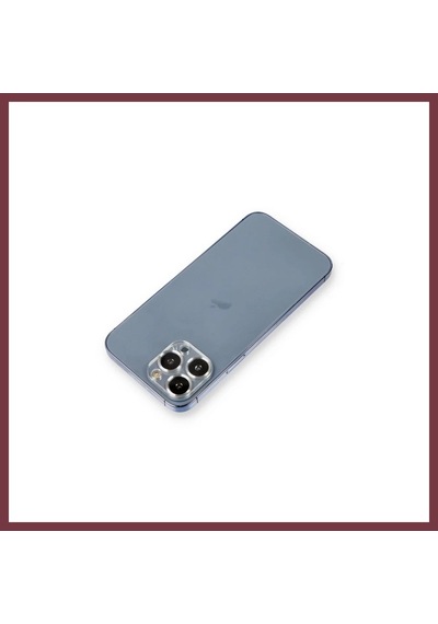 Storeşahin Apple Apple iPhone 12 Pro Uyumlu Metal Kamera Lens Koruma Cam - Gümüş Shn0720