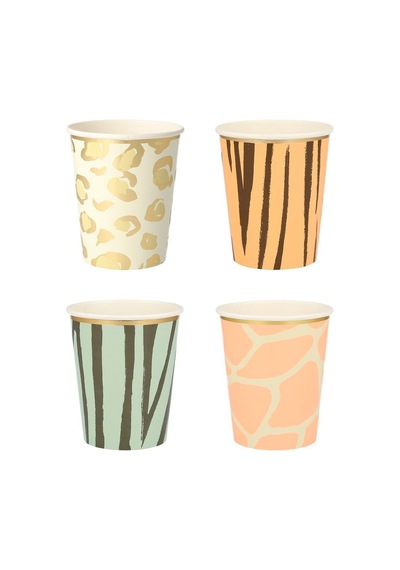 Meri Meri - Safari Party Cups - Safari Bardak - 8'li