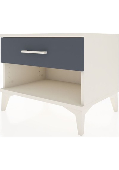 Hyperion Komodin Tek Çekmeceli 60x44x48 Aytaşı-antrasit Aytaşı