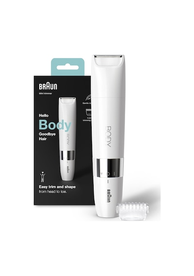 Braun Body Mini Trimmer BS1000 Islak & Kuru Vücut Tüy Kesme Makinesi + Pil + Temizleme Fırçası