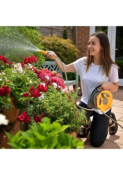 Wiltec Hozelock 2427h 10 M Hortumlu Tak Git Kapalı Mikro Hortum Toplama Sarma Makara Seti