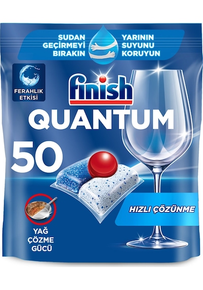 Finish Quantum 50 Kapsül Bulaşık Makinesi Deterjanı Tableti 2 Adet