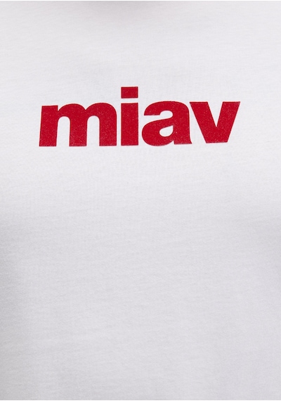 Mavi - Miav Baskılı Erkek Tişört 067153-622 Kırmızı Beyaz