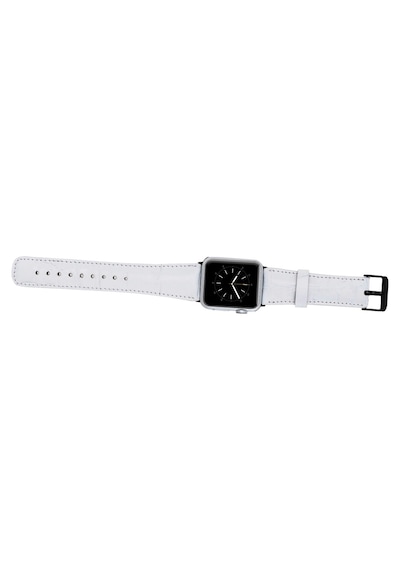 Bouletta Apple Uyumlu  Watch Deri Kordon 42-44-45 MM Beyaz