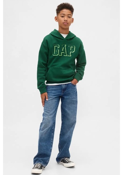 Gap V-frch Logo Çocuk Sweatshirt YESIL