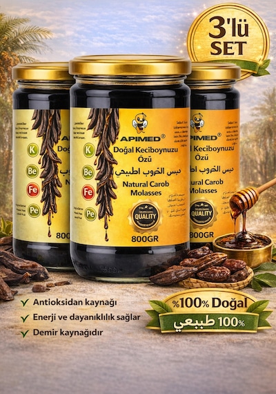 Keçiboynuzu Özü 3 800 Gr Harnup Pekmezi Yoğun Kıvam Enerji Kaynağı Premium