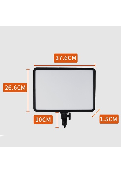 Jmary Fm-17rs Uzaktan Kumandalı Dijital Göstergeli 17 İnç Led Panel Video Işığı Siyah