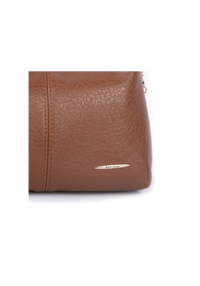 Nas Bag Kadın Mini Omuz Ve Çapraz Çanta Örgülü Askılı En: 23 Cm , Boy: 14 Cm Taba Victoria