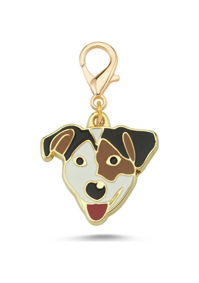 Jack Russell 3 Renk Altın Kaplama Mineli Aksesuar Renkli