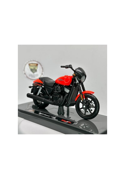 Harley Davidson Street 750 Maket Motor - 1:18 Maisto Kırmızı