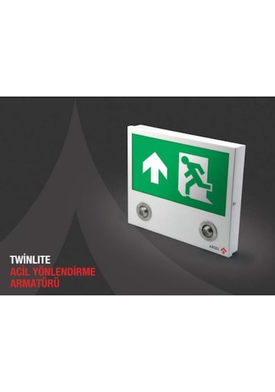 Arsel Twinlite Tw-121-L Acil Çıkış Yönlendirme Armatürü Sürekli V