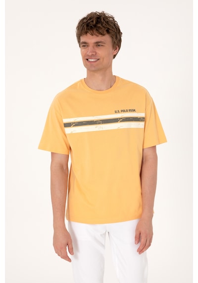 U.S. Polo Assn. Erkek Comfort Fit Turuncu Bisiklet Yaka Tişört 50306912-VR202 U.S. Polo Assn. Erkek Comfort Fit Turuncu Bisiklet Yaka Tişört 50306912-VR202