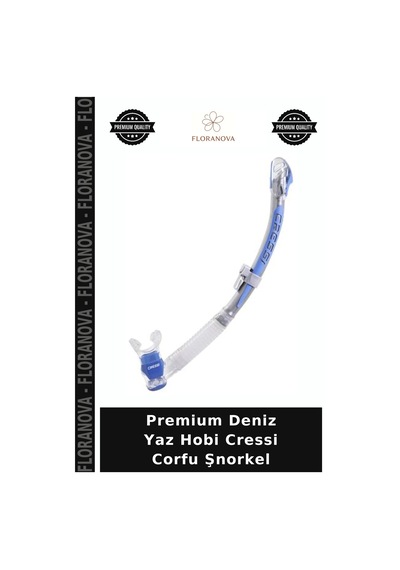 Premium Deniz Yaz Hobi Cressi Corfu Şnorkel Clear/sılver/pınk