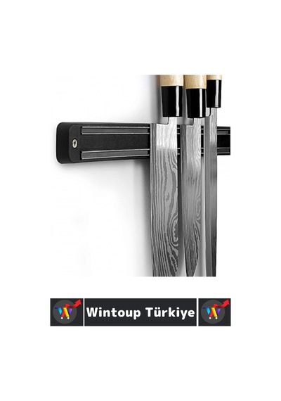 Dayanıklı Kolay Montaj Güvenilir Metal Mutfak Aletleri Çok Şık Pratik Mıknatıslı Bıçak Askısı 55 Cm