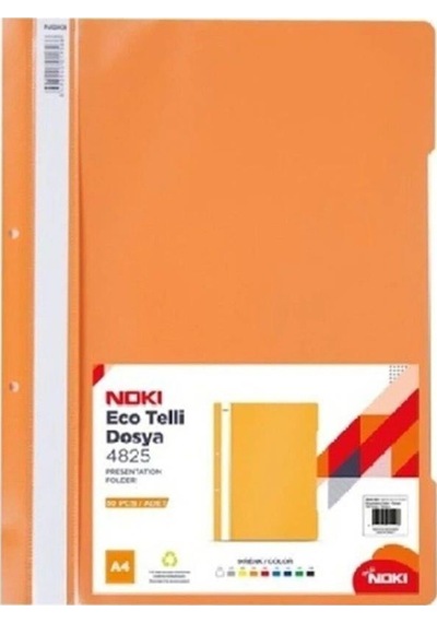 Noki Eco Turuncu Telli Dosya 50'li Paket