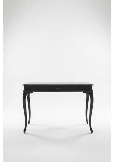 Regnum Fransız Still Ahşap Çalışma Masası 80x125 Siyah