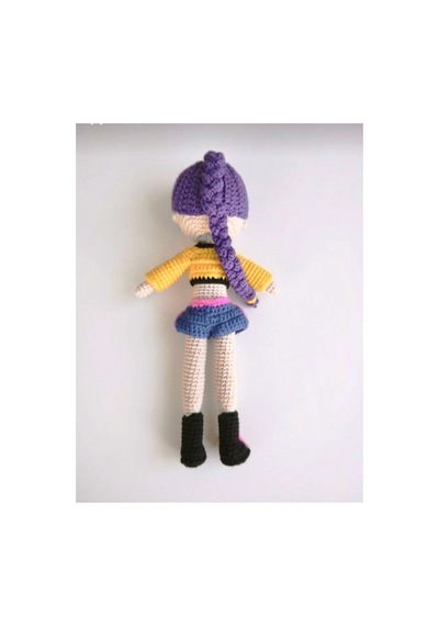 Amigurumi K-pop Demon Hunters Rumi Bebek Organik Oyuncak