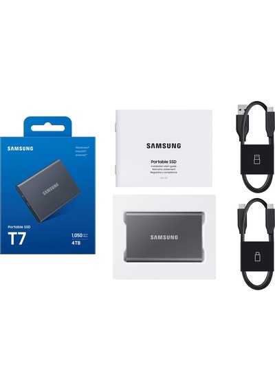 Samsung T7 Mu-pc4t0t/ww Usb 3.2 4 Tb Taşınabilir Ssd