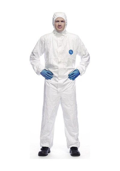 Tyvek 500 Xpert Başlıklı Kimyasal Koruyucu Tek Kullanımlıktulum Xl