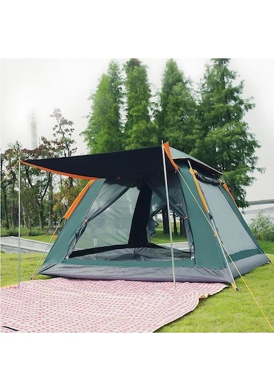 Yek Outdoor 6 Kişilik Tam Otomatik Tenteli Kamp Çadırı 270x270x170cm Yeşil