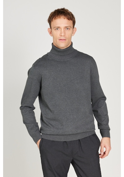 AC&Co / Altınyıldız Classics Erkek Antrasıt Melanj Standart Fit Normal Kesim Tam Balıkçı Yaka Triko Kazak Antrasit Melanj AC&Co / Altınyıldız Classics Erkek Antrasıt Melanj Standart Fit Normal Kesim Tam Balıkçı Yaka Triko Kazak Antrasit Melanj