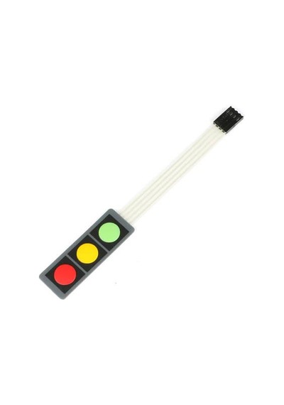 Membran 1X3 Tuş Takımı - Arduino Uyumlu